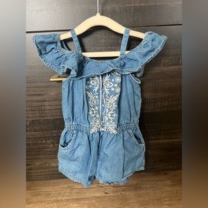 Toddler Girl Denim Romper
